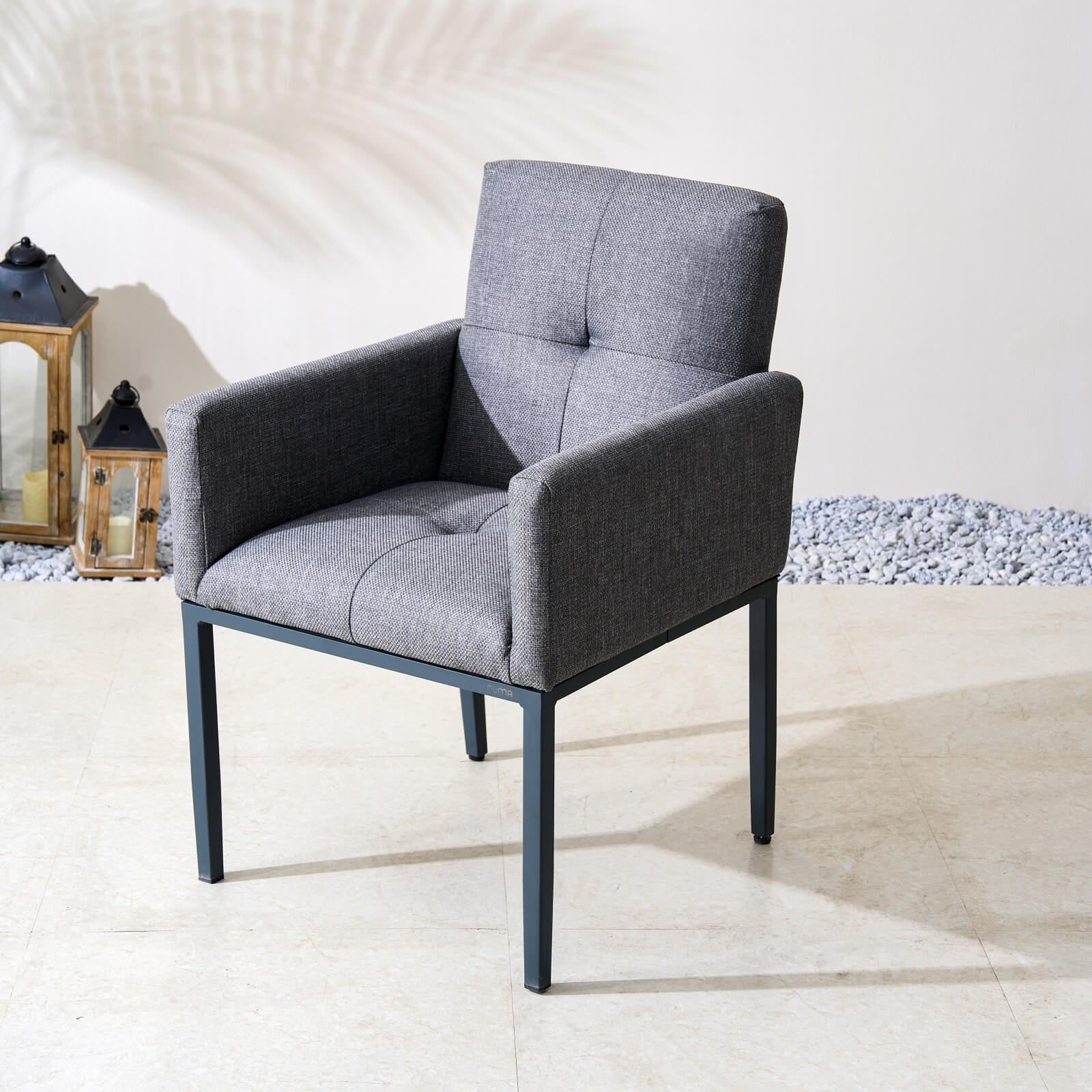 Numa - Style Tribeca Dining Chair – Set of 2 (PJC - Tribeca - F1 - DC - GR3 - BM) - Direct Wicker