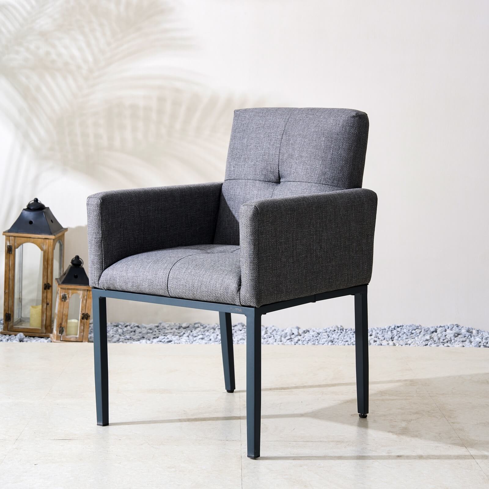 Numa - Style Tribeca Dining Chair – Set of 2 (PJC - Tribeca - F1 - DC - GR3 - BM) - Direct Wicker