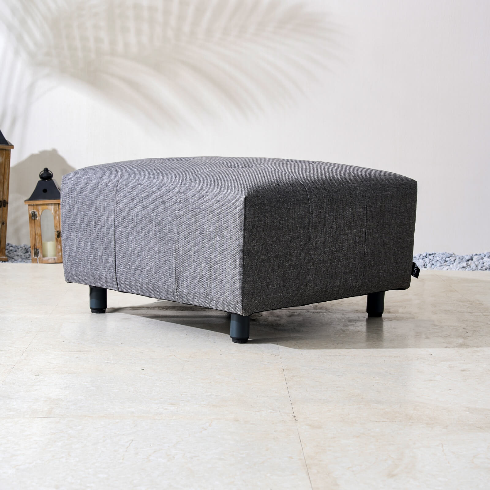 Numa - Style Tribeca Footstool (PJS - Tribeca - F1 - FS - GR3 - BM) - Direct Wicker