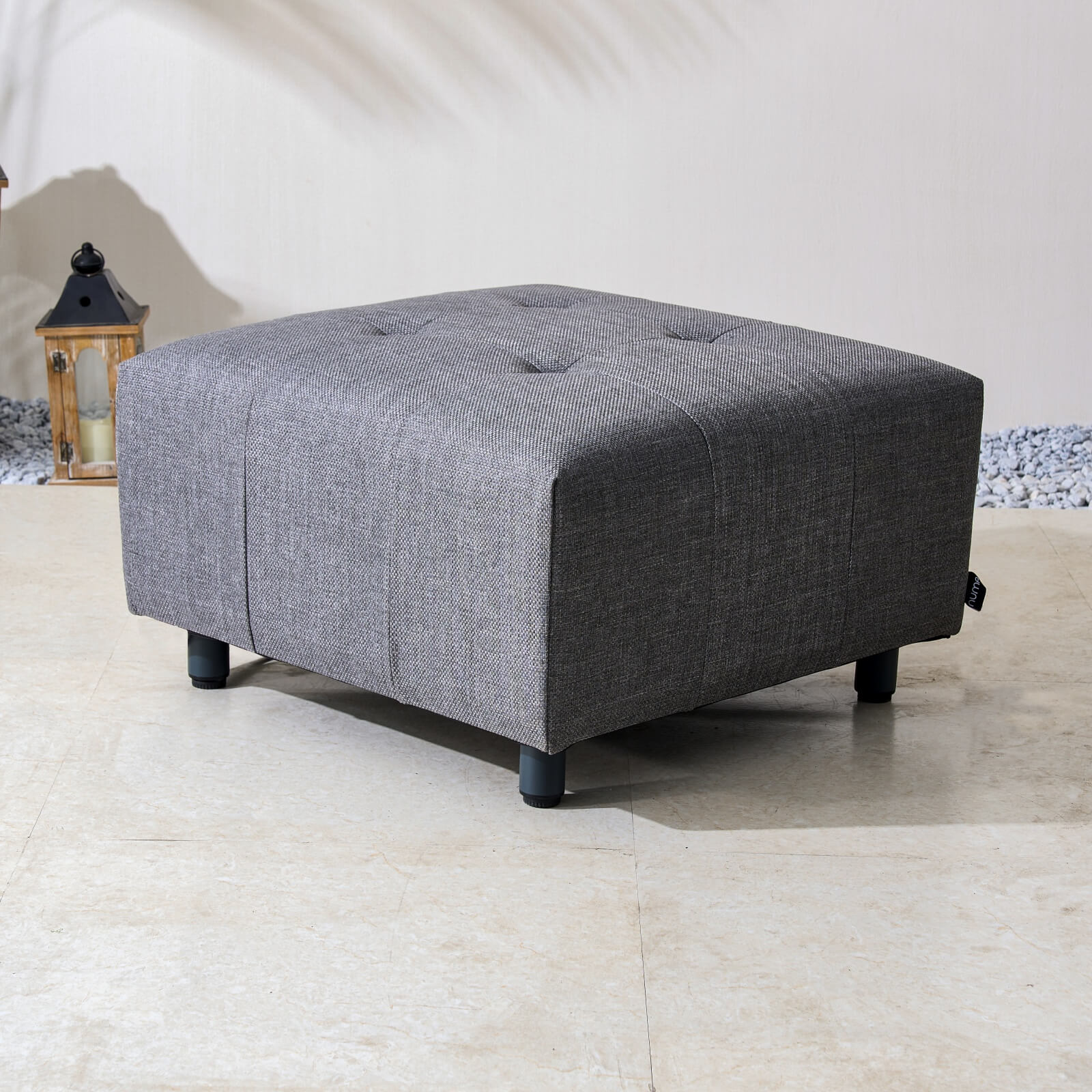 Numa - Style Tribeca Footstool (PJS - Tribeca - F1 - FS - GR3 - BM) - Direct Wicker