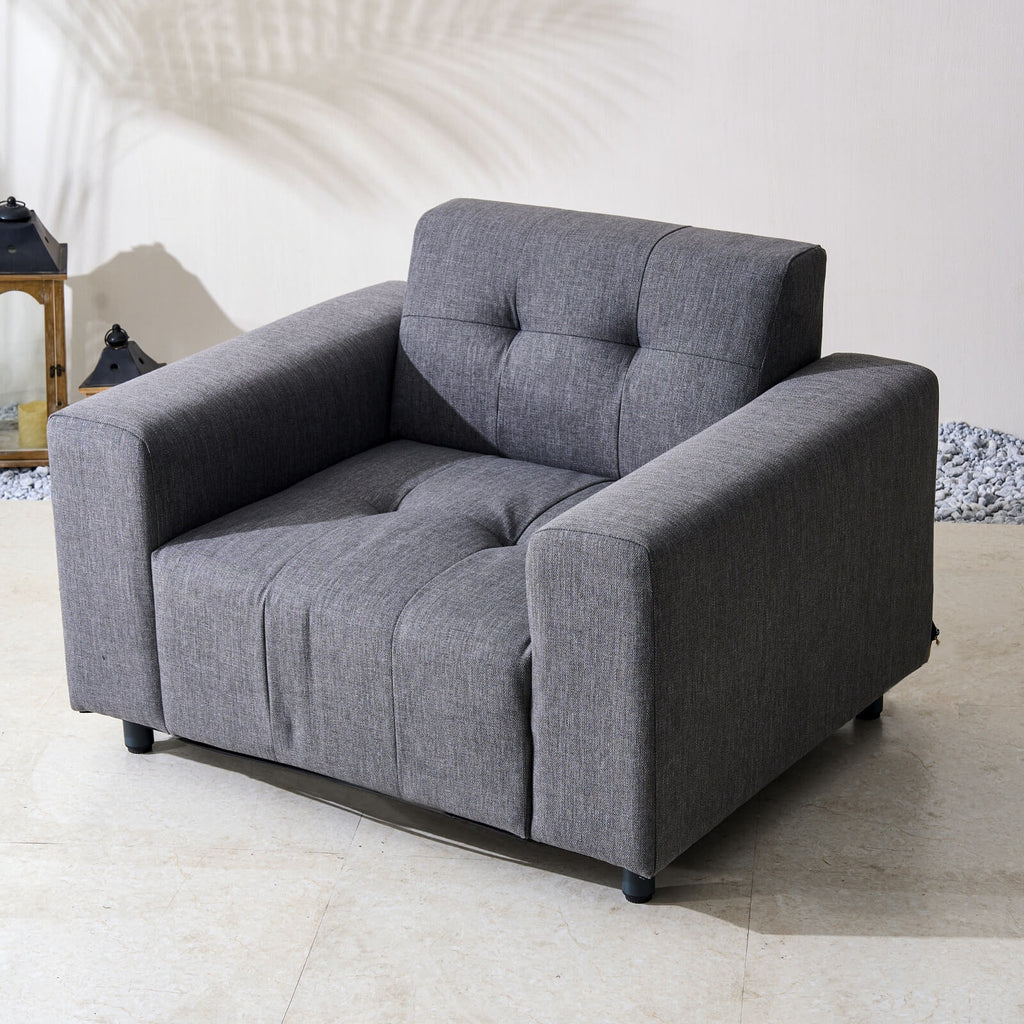Numa - Style Tribeca Single Sofa (PJS - Tribeca - F1 - SS - GR3 - BM) - Direct Wicker