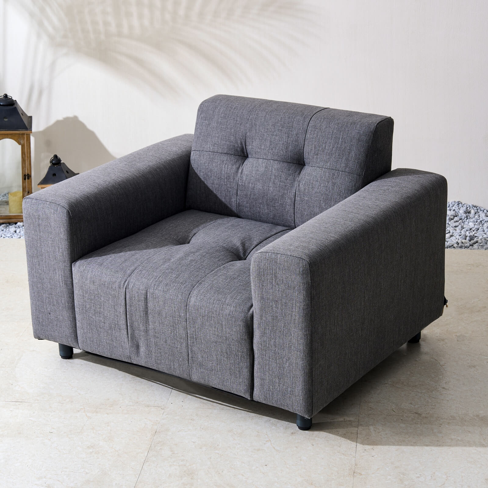 Numa - Style Tribeca Single Sofa (PJS - Tribeca - F1 - SS - GR3 - BM) - Direct Wicker