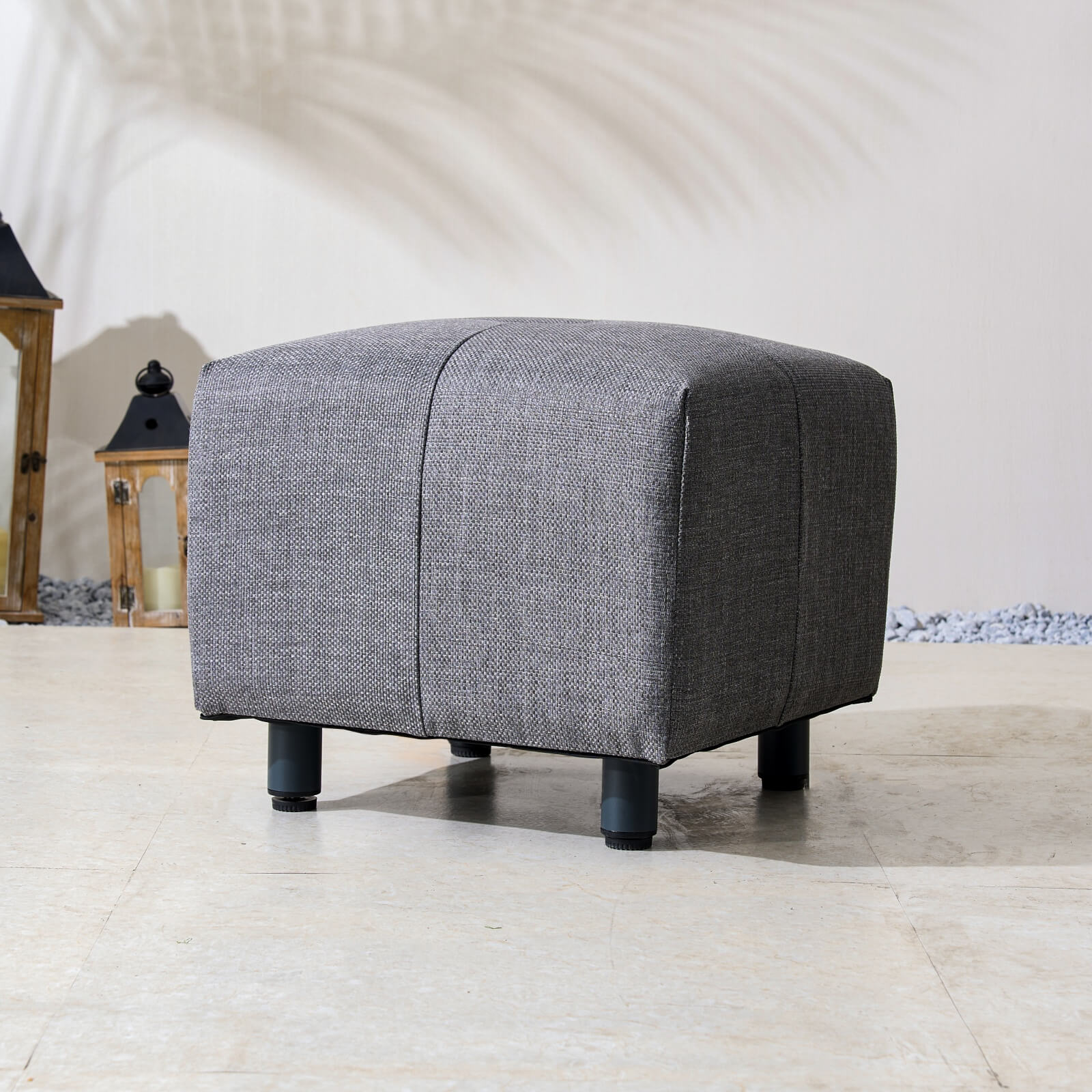 Numa - Style Tribeca Small Footstool – Set of 2 (PJS - Tribeca - F1 - SFS - GR3 - BM) - Direct Wicker