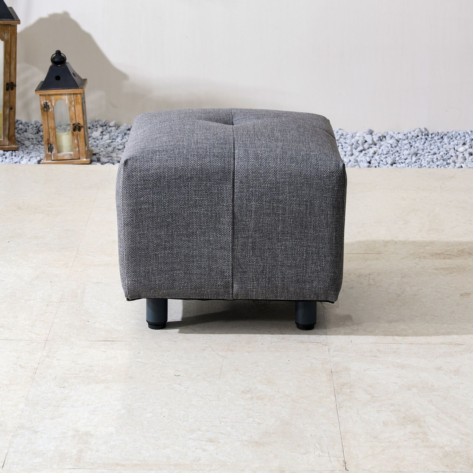 Numa - Style Tribeca Small Footstool – Set of 2 (PJS - Tribeca - F1 - SFS - GR3 - BM) - Direct Wicker