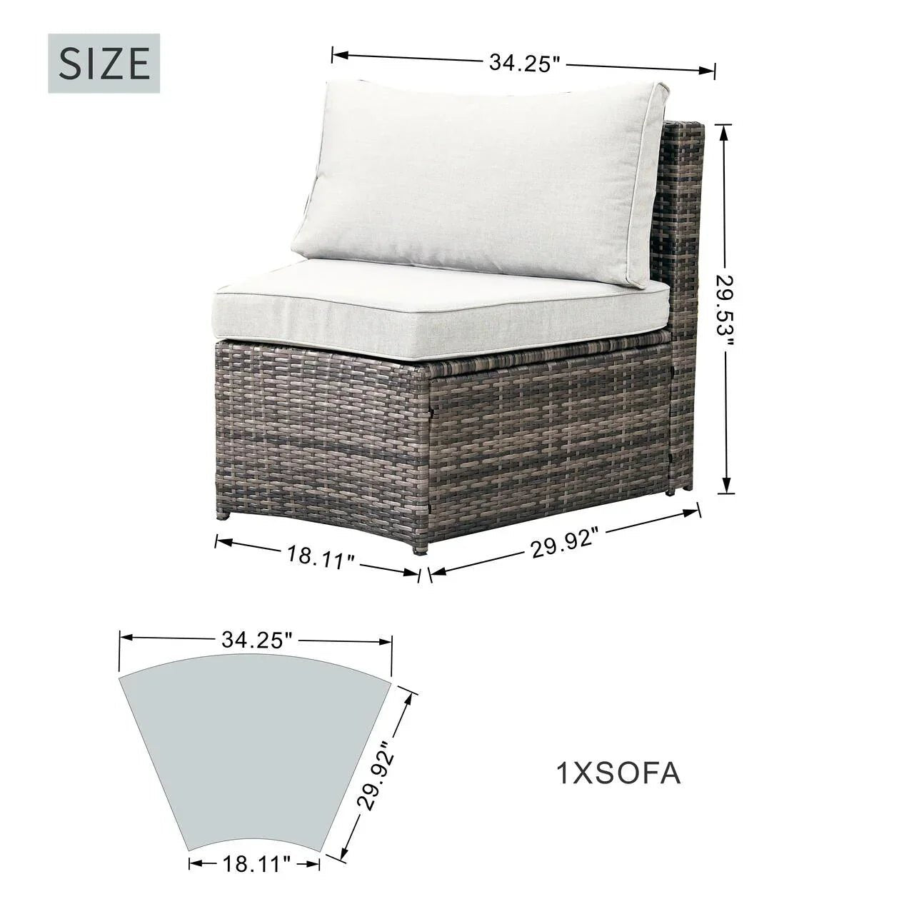 Original Cushions for Conversation Set of PAL-1205B - Direct Wicker