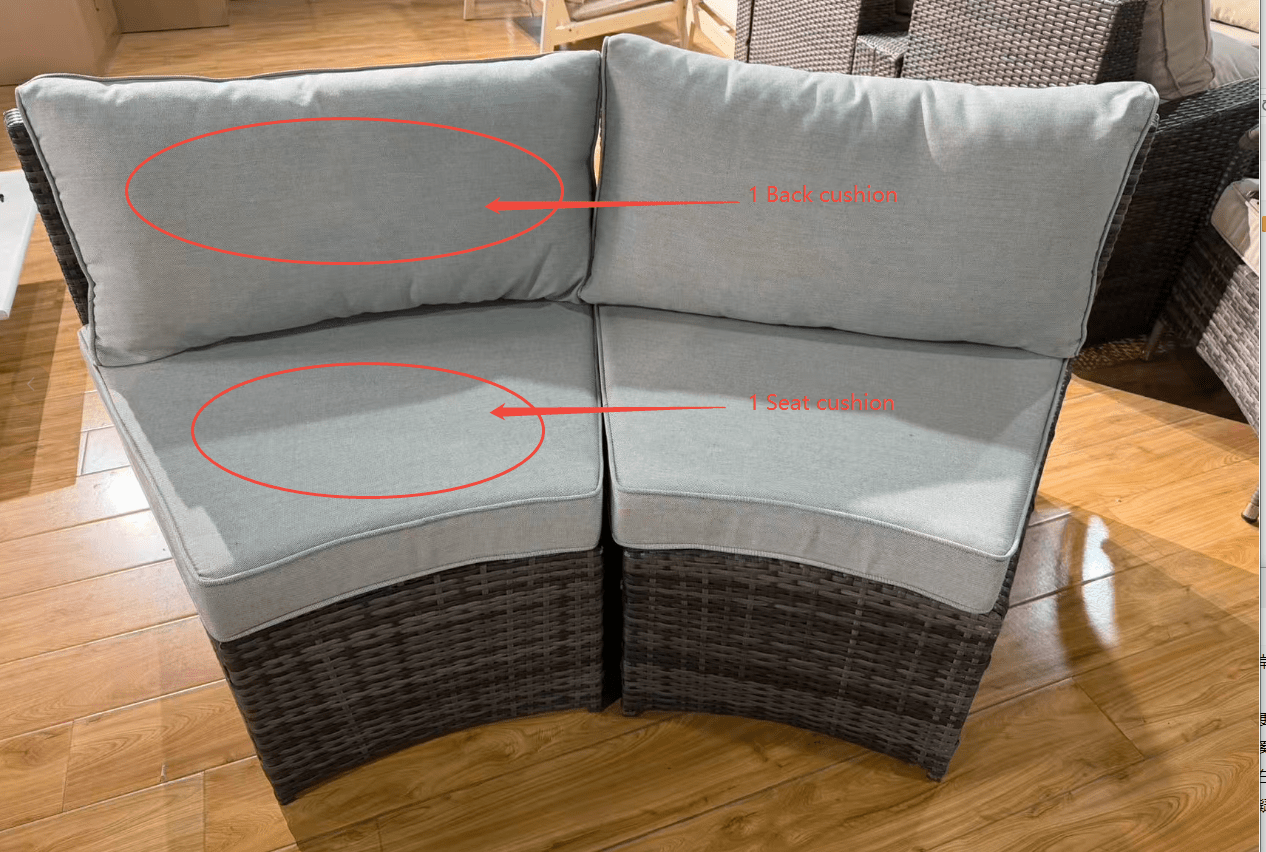 Original Cushions for Conversation Set of PAL-1205B - Direct Wicker