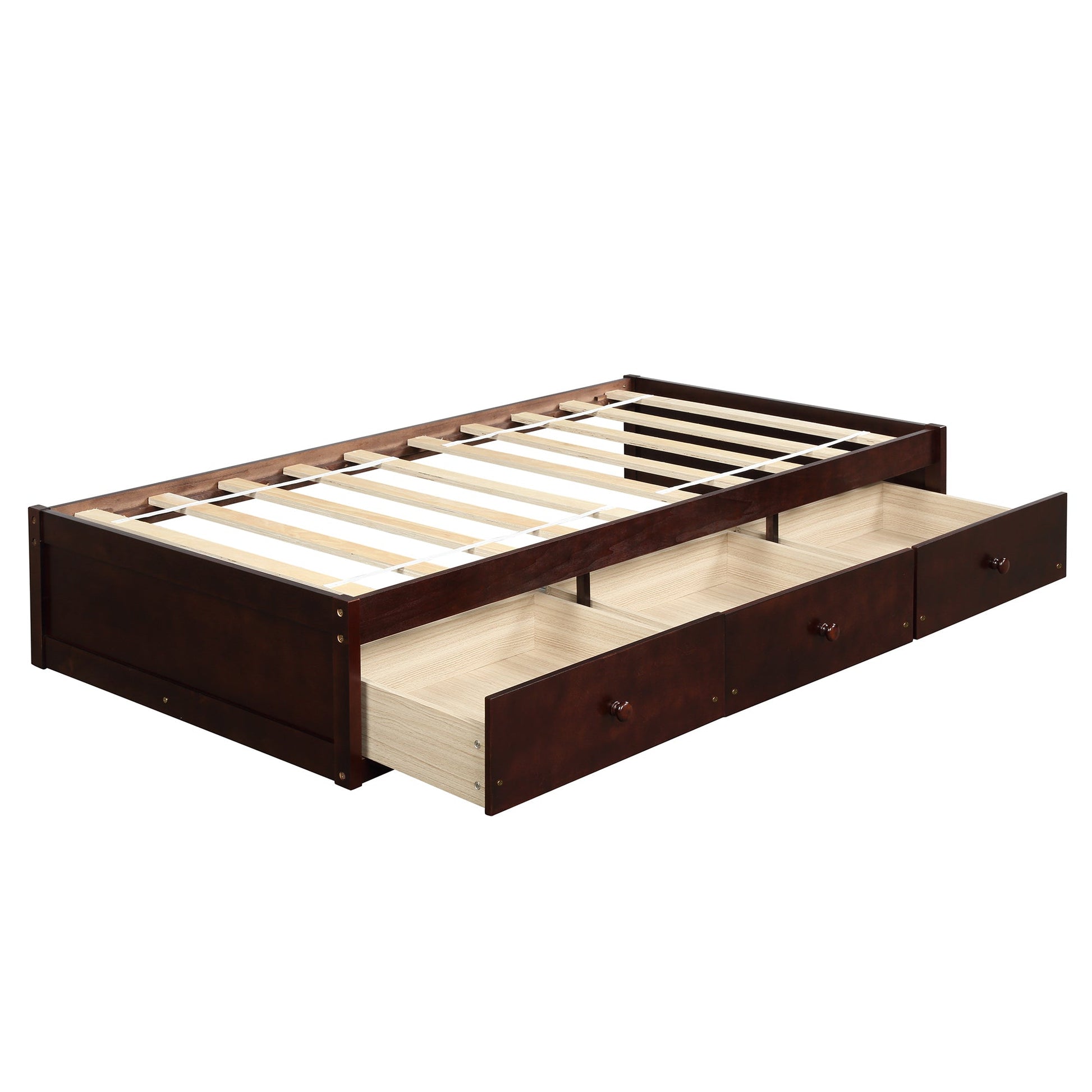 Orisfur. Twin Size Platform Storage Bed with 3 Drawers (WF193634AAD) - Direct Wicker