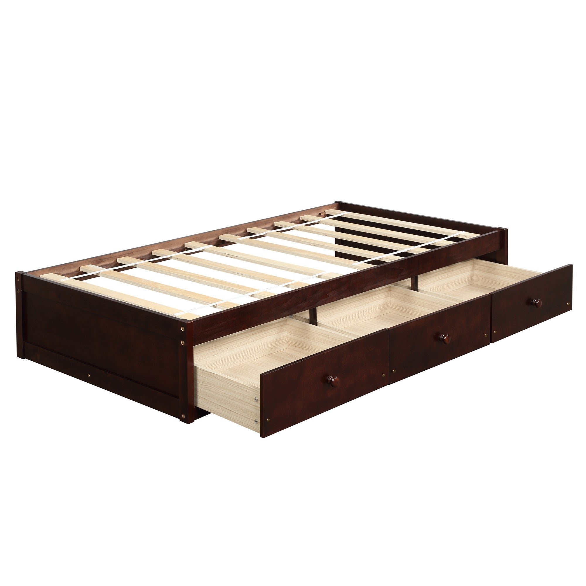 Orisfur. Twin Size Platform Storage Bed with 3 Drawers (WF193634AAD) - Direct Wicker