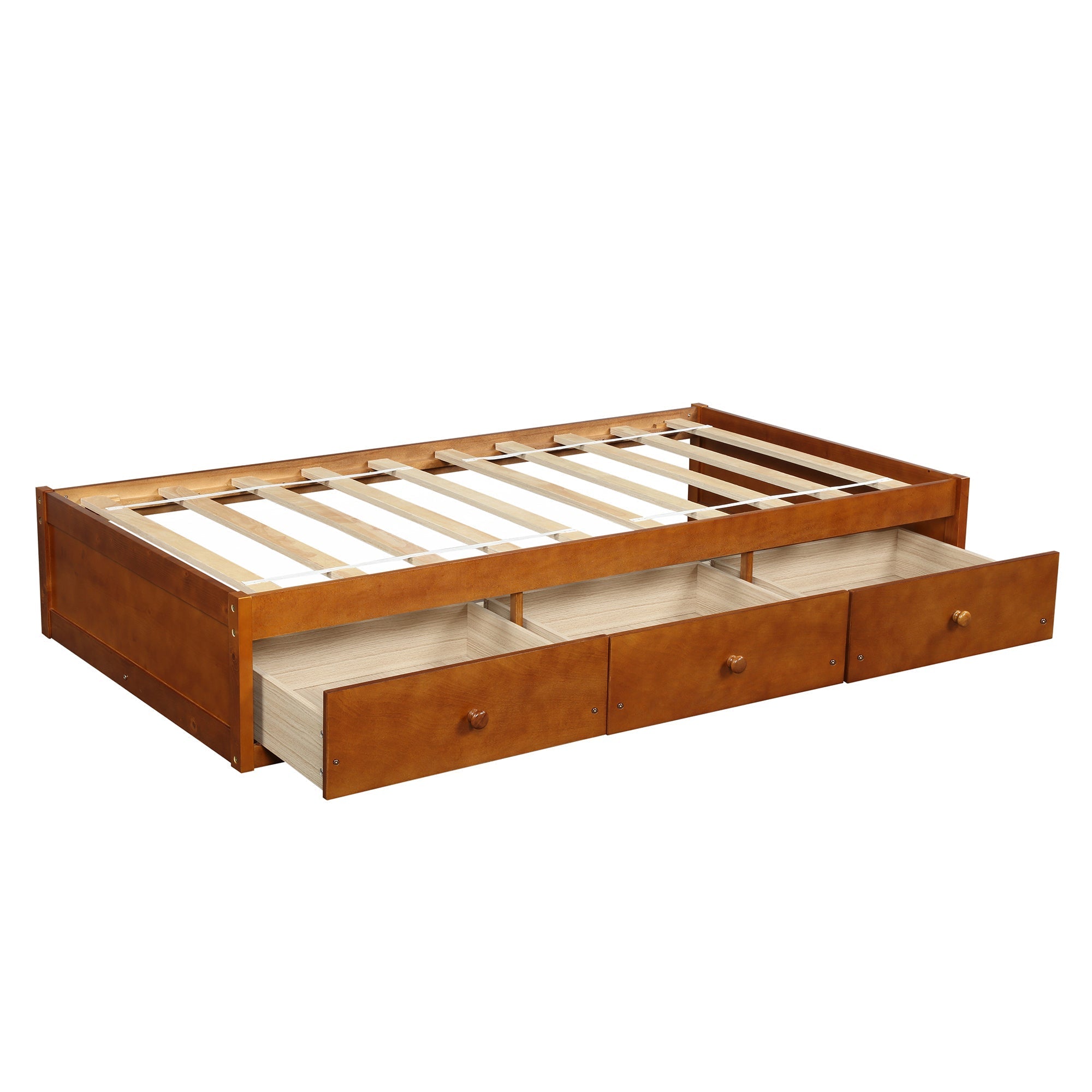 Orisfur. Twin Size Platform Storage Bed with 3 Drawers (WF193634AAL) - Direct Wicker