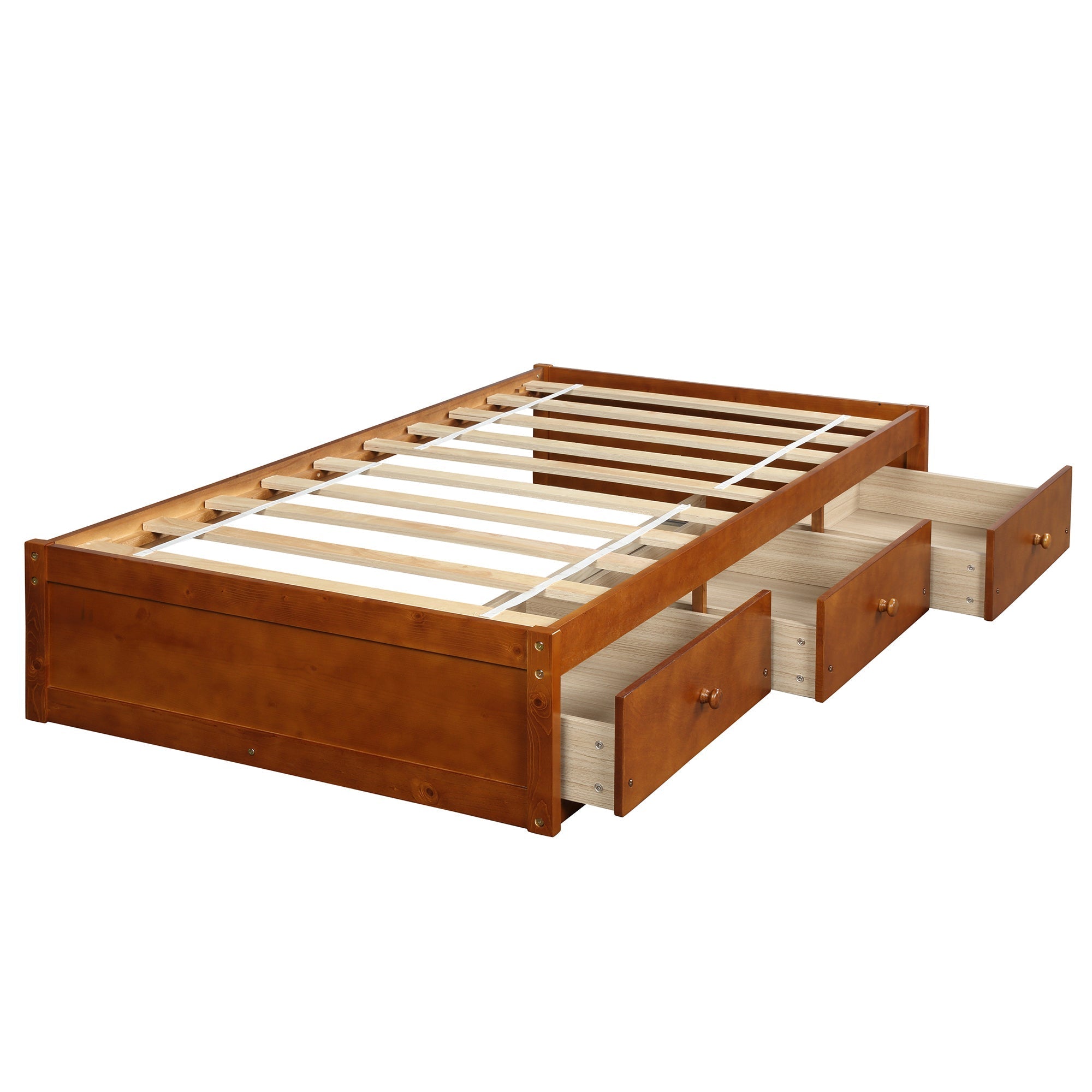 Orisfur. Twin Size Platform Storage Bed with 3 Drawers (WF193634AAL) - Direct Wicker