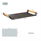 Outdoor Aluminium Serving Tray with Teak Handles - Direct Wicker