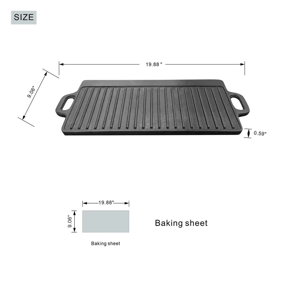 Outdoor BBQ Grill Shelf Set - Includes Grill Rack and 2 Pans for PAG - 1106 Firepit Tables (PAB - 001) - Direct Wicker