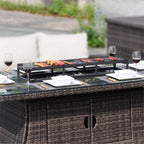 Outdoor BBQ Grill Shelf Set - Includes Grill Rack and 2 Pans for PAG - 1106 Firepit Tables (PAB - 001) - Direct Wicker