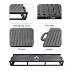 Outdoor BBQ Grill Shelf Set - Includes Grill Rack and 2 Pans for PAG - 1106 Firepit Tables (PAB - 001) - Direct Wicker