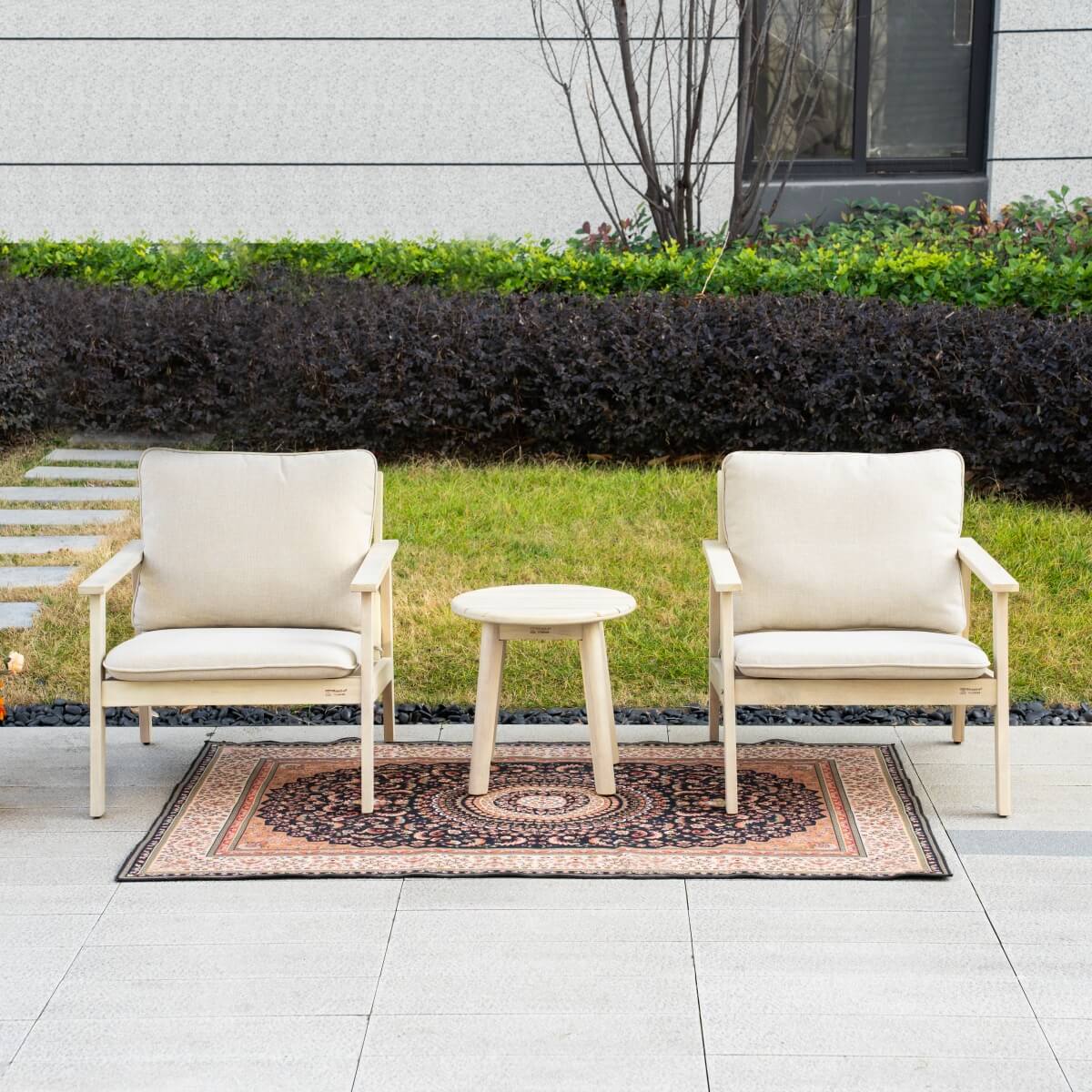 Outdoor Bistro Set – Compact Garden Table and Chairs for Patio, Balcony or Small Space - Direct Wicker