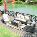 Outdoor Conversation 5 - Seater Sofa Set (PAS - 1515) - Direct Wicker