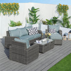 Outdoor Conversation 5 - Seater Sofa Set (PAS - 1515) - Direct Wicker