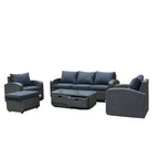 Outdoor Conversation 5 - Seater Sofa Set (PAS - 1515) - Direct Wicker