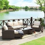 Outdoor Conversation 5 - Seater Sofa Set (PAS - 1515) - Direct Wicker