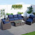 Outdoor Conversation 5 - Seater Sofa Set (PAS - 1515) - Direct Wicker