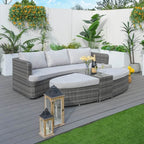 Outdoor Daybed, Rattan Furniture Set, High-Quality Aluminum Daybed (PAL-1202) - Direct Wicker