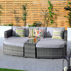 Outdoor Daybed, Rattan Furniture Set, High-Quality Aluminum Daybed (PAL-1202) - Direct Wicker
