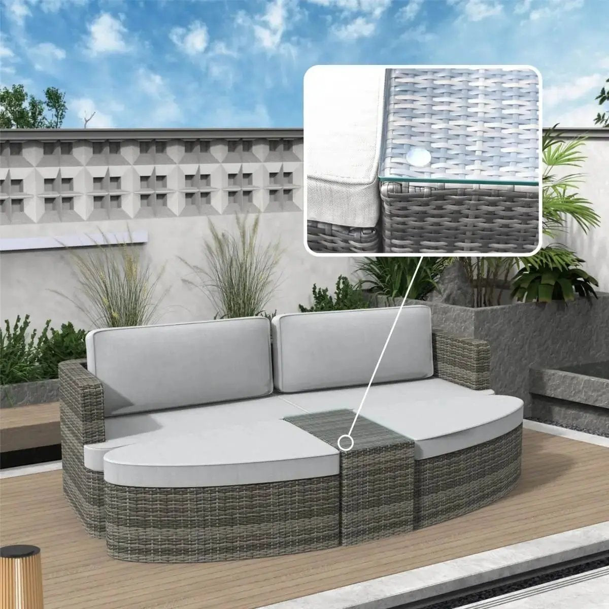 Outdoor Daybed, High-Quality Aluminum Daybed (PAL-1202) – Direct