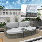 Outdoor Daybed, Rattan Furniture Set, High-Quality Aluminum Daybed (PAL-1202) - Direct Wicker