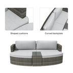 Outdoor Daybed, Rattan Furniture Set, High-Quality Aluminum Daybed (PAL-1202) - Direct Wicker