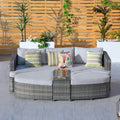 Outdoor Daybed, Rattan Furniture Set, High-Quality Aluminum Daybed (PAL-1202) - Direct Wicker