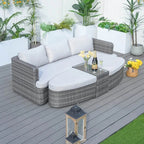 Outdoor Daybed, Rattan Furniture Set, High-Quality Aluminum Daybed (PAL-1202) - Direct Wicker