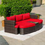 Outdoor Daybed, Rattan Furniture Set, High-Quality Aluminum Daybed (PAL-1202) - Direct Wicker
