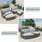 Outdoor Daybed, Rattan Furniture Set, High-Quality Aluminum Daybed (PAL-1202) - Direct Wicker