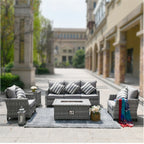 Outdoor Fire Pit Sofa Set 4/5/7 Seat Options (PAF - 1801/02/03) - Direct Wicker