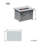 Outdoor Fire Pit Sofa Set 4/5/7 Seat Options (PAF - 1801/02/03) - Direct Wicker