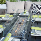 Outdoor Fire Pit Sofa Set with Rectangular Firepit Table (PAS - 1503+1106RA) - Direct Wicker