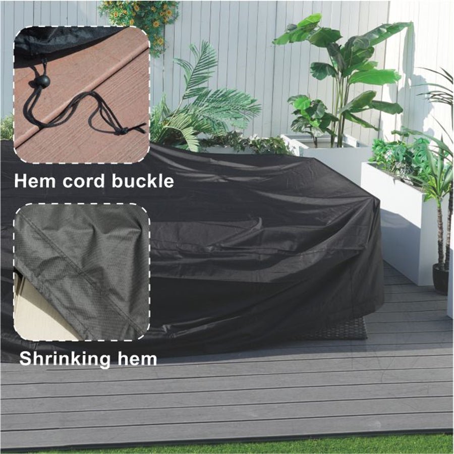 Outdoor Waterproof Furniture Cover with Elastic Drawstring & Sealed Seams（RC - 1402） - Direct Wicker