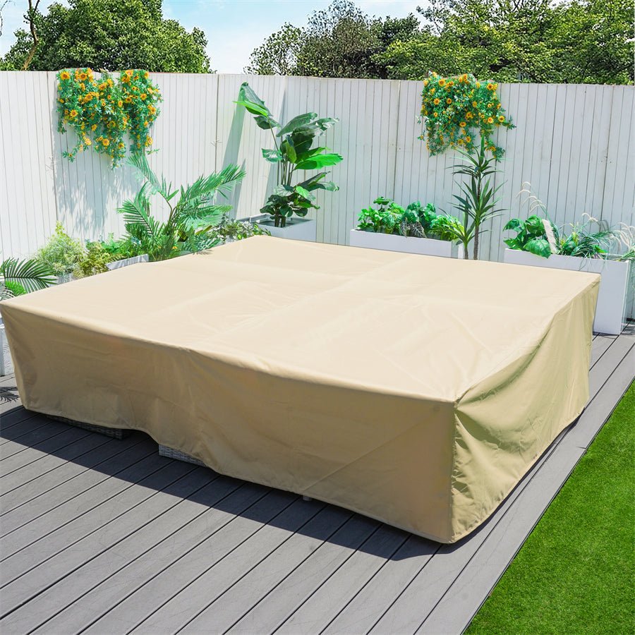 Outdoor Waterproof Furniture Cover with Elastic Drawstring & Sealed Seams（RC - 1402） - Direct Wicker