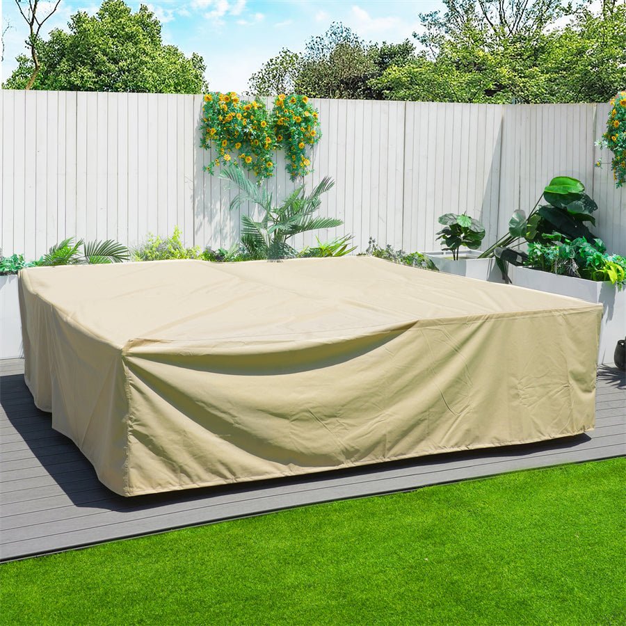 Outdoor Waterproof Furniture Cover with Elastic Drawstring & Sealed Seams（RC - 1402） - Direct Wicker