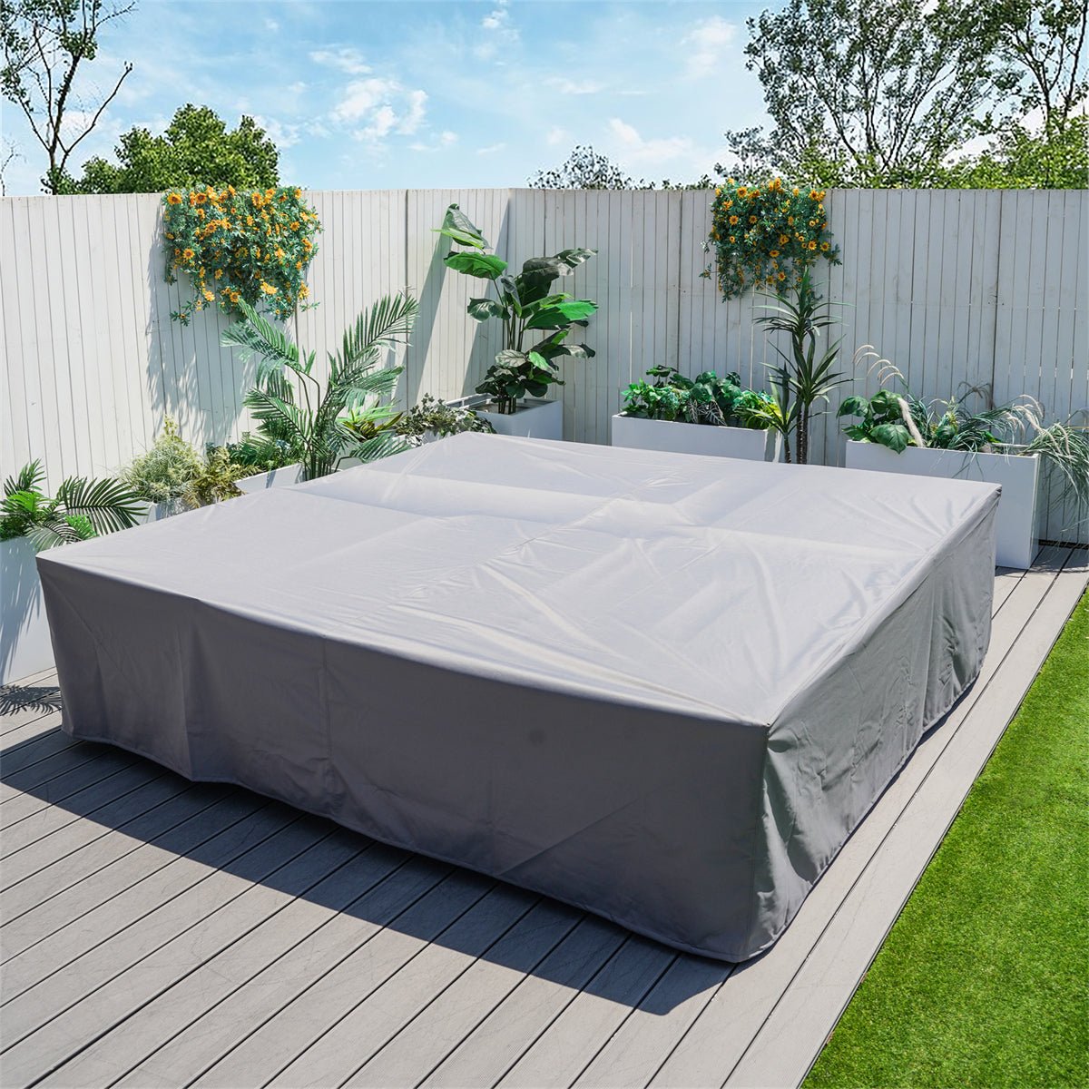 Outdoor Waterproof Furniture Cover with Elastic Drawstring & Sealed Seams（RC - 1402） - Direct Wicker