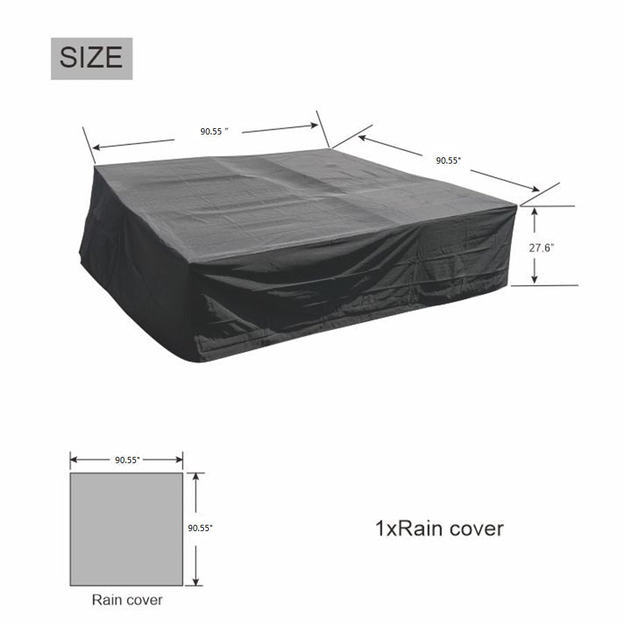 Outdoor Waterproof Furniture Cover with Elastic Drawstring & Sealed Seams（RC - 1402） - Direct Wicker