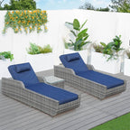 Outdoor Wicker Chaise Lounge (PAL - 1127B) - Direct Wicker