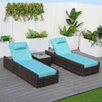 Outdoor Wicker Chaise Lounge (PAL - 1127B) - Direct Wicker