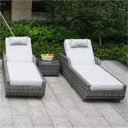 Outdoor Wicker Chaise Lounge (PAL - 1127B) - Direct Wicker