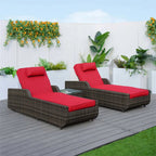 Outdoor Wicker Chaise Lounge (PAL - 1127B) - Direct Wicker