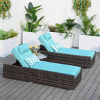 Outdoor Wicker Chaise Lounge (PAL - 1127B) - Direct Wicker