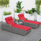 Outdoor Wicker Chaise Lounge (PAL - 1127B) - Direct Wicker