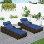 Outdoor Wicker Chaise Lounge (PAL - 1127B) - Direct Wicker