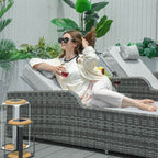 Outdoor Wicker Chaise Lounge (PAL - 1127B) - Direct Wicker
