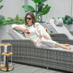 Outdoor Wicker Chaise Lounge (PAL - 1127B) - Direct Wicker